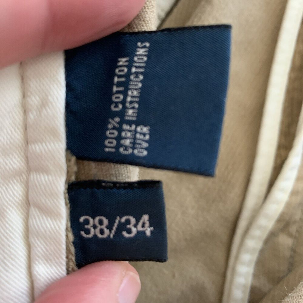 Vtg Polo Ralph Lauren Mens Sz 38X34 (Fits 36x33) Prospect Corduroy Pants‎ Beige - Picture 4 of 10